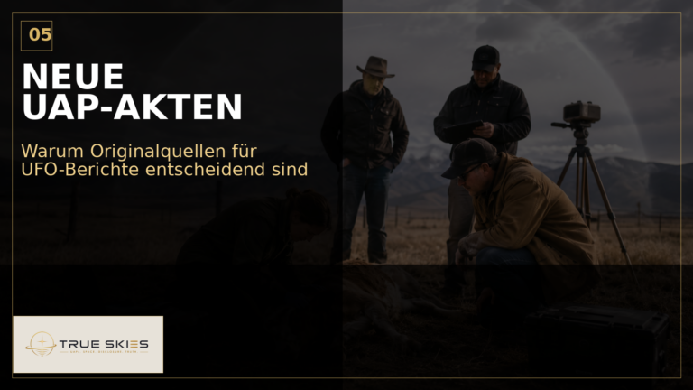 True Skies Thumbnail: Neue UAP-Akten: Warum Originalquellen für UFO-Berichte entscheidend sind